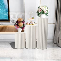 White Folding Column Support Frame Roman Column Display Frame Dessert Table Event Celebration Decoration Layout Window Display