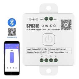 DC5-24V Led Controller SP631E SP632E SP633E SP634E SP635E 1-5CH PWM Dimmer Remote For Single Color/CCT/RGB/RGBW/RGBCCT LED Strip