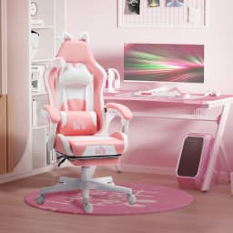 HOMCOM Gaming Chair with Footrest, Reclining Computer Chair