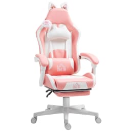 HOMCOM Gaming Chair with Footrest, Reclining Computer Chair