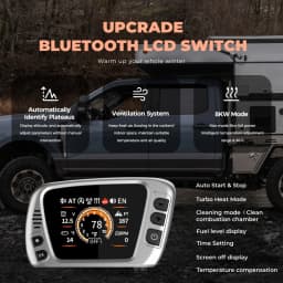8KW 12V/110-240V Toolbox TB10 Diesel Air Heater LCD & Bluetooth With Altitude Mode Parking Heater For Cars RV Camper Tent