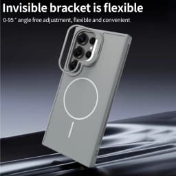 Invisible Bracket Cooling Function Case for Samsung Galaxy S25 S24 Ultra with MagSafe Wireless Charging Drop Protection Cover