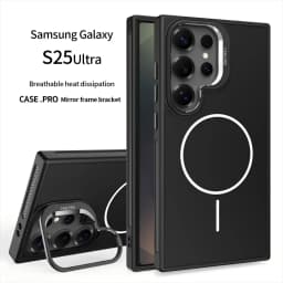 Invisible Bracket Cooling Function Case for Samsung Galaxy S25 S24 Ultra with MagSafe Wireless Charging Drop Protection Cover