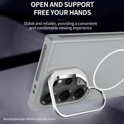 Invisible Bracket Cooling Function Case for Samsung Galaxy S25 S24 Ultra with MagSafe Wireless Charging Drop Protection Cover