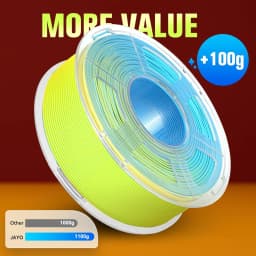 JAYO 3D PLA Matte Dual Color PLA Filament with Matte Finish 1.75mm 1100G PLA Matte 3D Printing Materials for 3D Printer& Pen