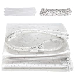 High Quality Waterproof PVC Tarp Upgrade Eyelet Reinforcements 420 g/m² Transparent Tarpaulin Weatherproof Rain Cover Outdoor