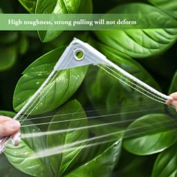 High Quality Waterproof PVC Tarp Upgrade Eyelet Reinforcements 420 g/m² Transparent Tarpaulin Weatherproof Rain Cover Outdoor