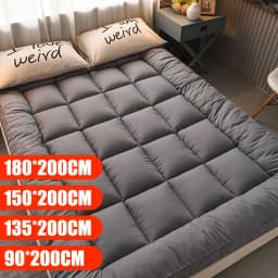 [UK STOCK] Thickened Mattress 90*200cm-150*200cm Thickened Cushion Home Tatami Dormitory Single Dormitory Bed Carpet