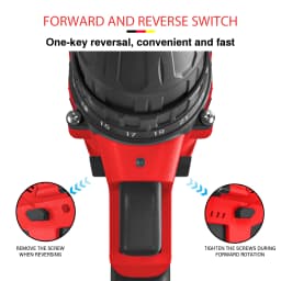 21V Cordless Drill Driver with LED Work Light 29pc Electric Screwdriver Set Lithium-Ion Battery And Charger Included