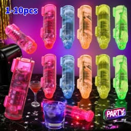 1-10PCS Underwater Mini Fish Attraction Indicator Lure LED Flashing Light Bait Fishing Tools Deep Drop Light Squid Bait Hard Lur