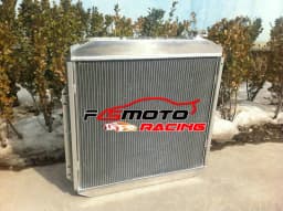FOR FORD PICKUP F350 F250 F100 FORD Engine Aluminum radiator + fan 1953 1954 1955 1956 53 54 55 56