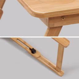 Wooden Portable Folding Laptop Desk Compact Student Table Mobile Space-Saving Bedside Reading Tray Table Multi-Functional