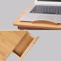 Wooden Portable Folding Laptop Desk Compact Student Table Mobile Space-Saving Bedside Reading Tray Table Multi-Functional