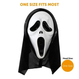 Child's Screamer Reaper Costume – Hooded Robe & Scary Mask for Halloween Dress-Up