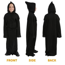 Child's Screamer Reaper Costume – Hooded Robe & Scary Mask for Halloween Dress-Up