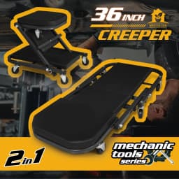 Folding Mechanics Car Creeper, Workshop Crawler with Soft Cushion and Wheels, Rolling Mechanic Chair Car Creeper Seat, Professi