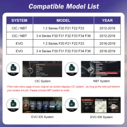 12.3inch Ultra Thin Screen For BMW 1/2/3/4 Series F20 F21 F22 F23 F30 F31 F33 F36 CIC/NBT/EVO Wireless CarPlay Multimedia Radio