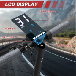 AOVOPRO Adult Electric Scooter 36V 7.8AH Battery 250W Powerful Motor Maximum Speed: 15.53mph Miles App Control Supported 8.5-inch