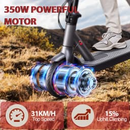 AOVOPRO Adult Electric Scooter 36V 7.8AH Battery 250W Powerful Motor Maximum Speed: 15.53mph Miles App Control Supported 8.5-inch