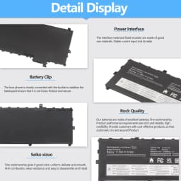 Laptop Battery 01AV430 Battery For Lenovo Thinkpad X1 Carbon 5th 2017 6th 2018 Series 01AV429 SB10K97586 01AV431 SB10K97587