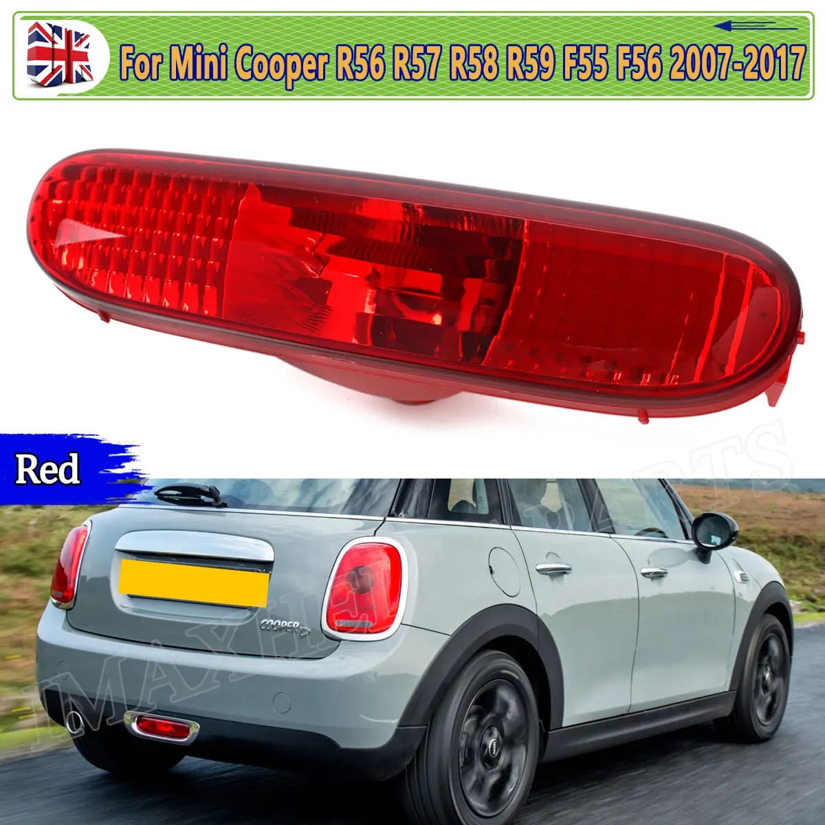 Rear Bumper Lights Replace For Mini Cooper R56 R57 F56 F57 2007-2017 Rear Bumper Fog Light Lamp Reverser Cover Signal Lamp Trim