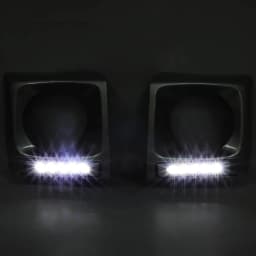 Headlight Trim Bezel With LED Fits Mercedes-Benz G Class W463 G550 G500 G63 1990 1991 1992 1993 1994 1995-2018 Chrome Black
