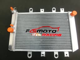 Aluminum Radiator + Fan For 2007-2011 2008 2009 2010 YAMAHA GRIZZLY YFM