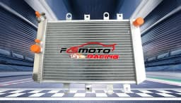Aluminum Radiator + Fan For 2007-2011 2008 2009 2010 YAMAHA GRIZZLY YFM