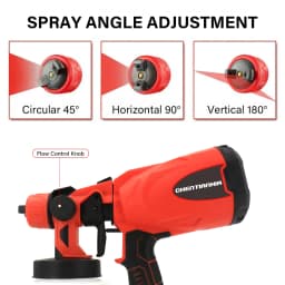 2 Battery Cordless Paint Sprayer Fence Wall Airless 21V HVLP Spray Gun UK Stock