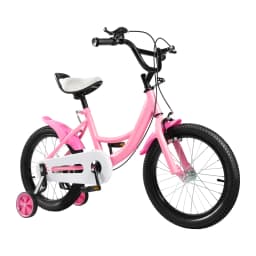 16 inch Children's Bicycle with Training Wheel for 5-8 Year-Old Kids, 100-135cm Height Adjustable Bike Bearing 50KG