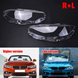 Car headlight lampshade is suitable for BMW F32 F33 F36 F80 F82 F83 418d 1 pair of headlamp lens + tape headlamp lamp shell