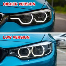 Car headlight lampshade is suitable for BMW F32 F33 F36 F80 F82 F83 418d 1 pair of headlamp lens + tape headlamp lamp shell