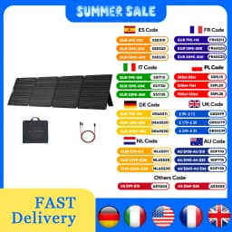 ALLPOWERS Foldable Portable Solar Panel 400W / 200W / 140W / 100W Solar Generator Charger & Solar Output for Power Station Camping RV