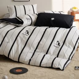 Ukrabbit Comfort-Black and White Striped Cat|Bedding set Duvet Cover & Pillowcase