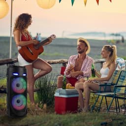 Wireless Subwoofer HiFi Boombox 25W Portable Bluetooth Speaker Family Karaoke Party Big Power Stereo Speaker For Outdoor Camping