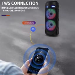 Wireless Subwoofer HiFi Boombox 25W Portable Bluetooth Speaker Family Karaoke Party Big Power Stereo Speaker For Outdoor Camping