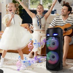 Wireless Subwoofer HiFi Boombox 25W Portable Bluetooth Speaker Family Karaoke Party Big Power Stereo Speaker For Outdoor Camping