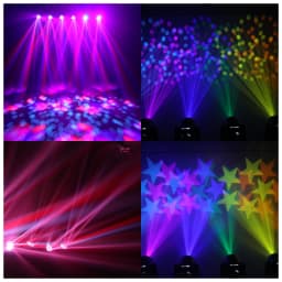 150W Bee Eye Gobo Moving Head Lights 6X12W RGBW Stage Lights DMX512 DJ Lights For Disco Party Club Bar Show