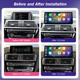 Road Top 12.3" Untra Thin Screen For BMW 3/4 Series F30 F31 F32 F33 F34 F36 With Wireless CarPlay Android Auto Car Multimedia
