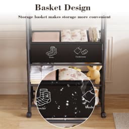 Metal Clothes Rack Double Rads Clothing Rail for Bedroom Portable Storage Shelf