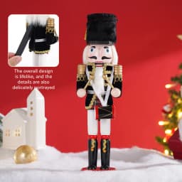 30cm Nutcracker Soldier Puppet Christmas Ornament Creative Doll Home Office Desktop Decoration Children's Gift