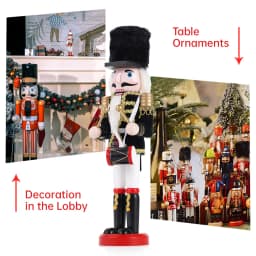 30cm Nutcracker Soldier Puppet Christmas Ornament Creative Doll Home Office Desktop Decoration Children's Gift