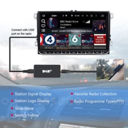 ESSGOO External DAB / DAB+ Digital Radio USB Adapter Box Receiver Digital Tuner For Android Car Stereo Radio