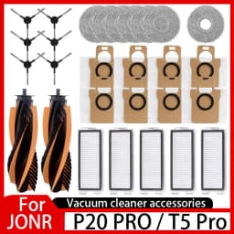 For JONR P20 PRO / T5 Pro Robot Vacuum Cleaner Accessories Main Side Brush Hepa Filter Mop Cloth Replacement
