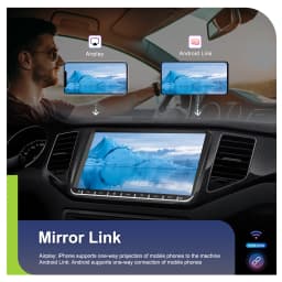 Podofo Wireless Carplay Android Auto Car Radio 9 Inch Multimedia Video Player GPS BT WIFI FM RDS For Volkswagen/Seat/Skoda