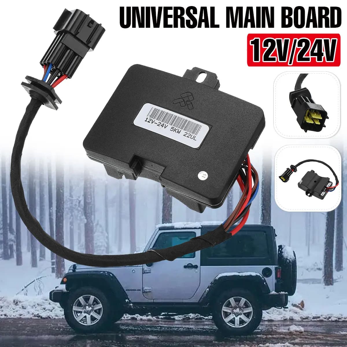 Air-Diesel Heater Control New Voice Board Motherboard Fit for 12V&24V Universal Diesels Air Heater