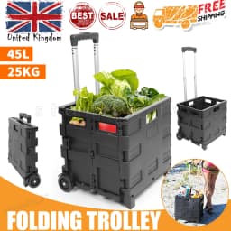 45L Truck with Foldable Pull Rod, Portable Shopping Cart, Household Grocery Cart, Small Pull Cart, Luggage Cart