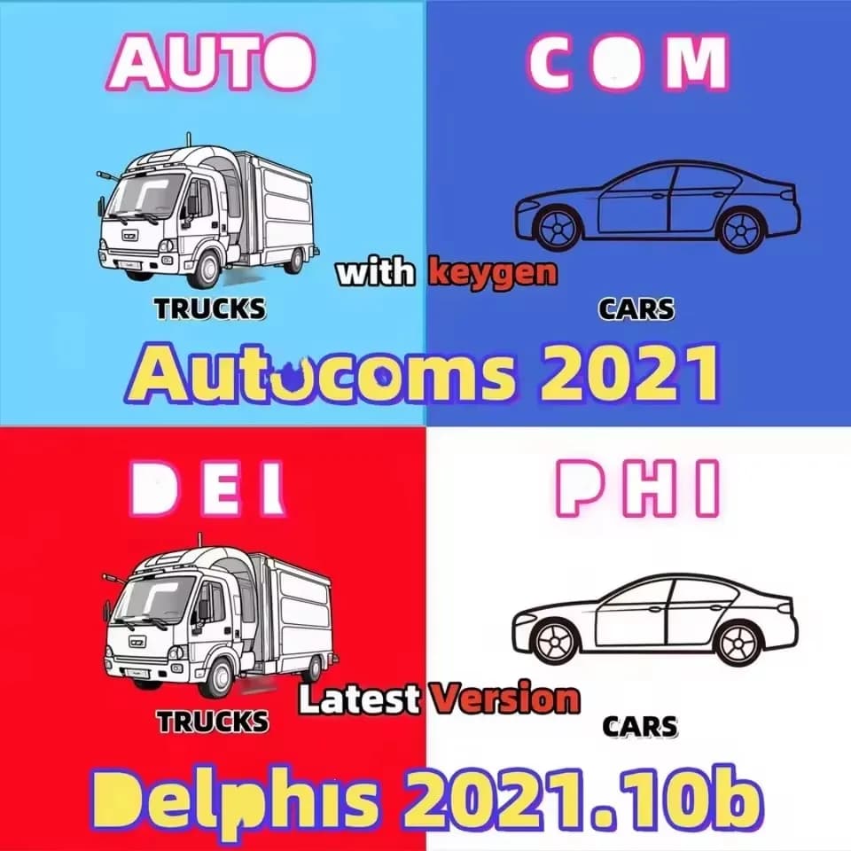 Newest Version, Plus  2021.10b with Keygen, DS 150 Aut/2021.11 Codings, OBD2 car tools software
