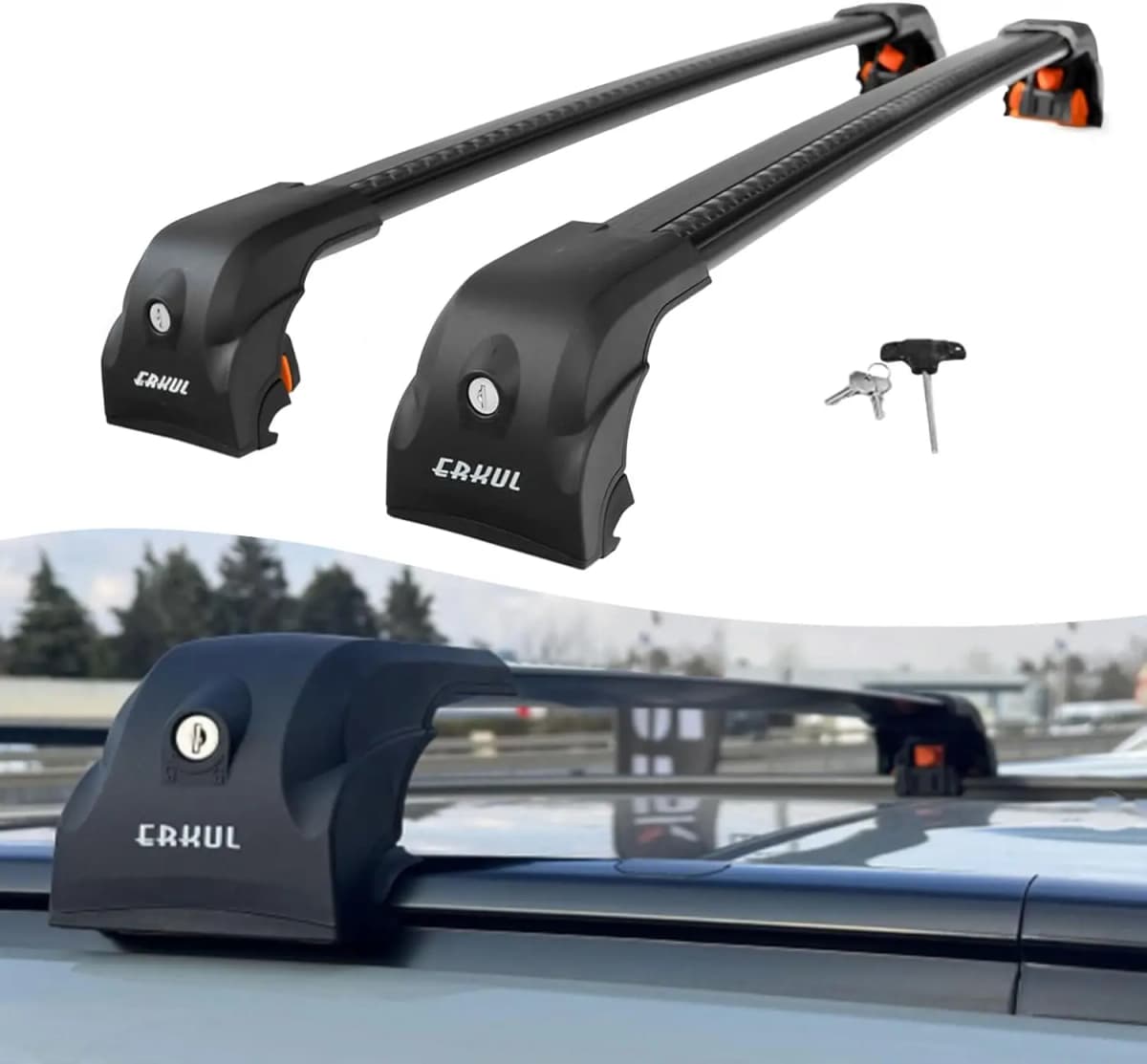 Premium Roof Bars For Cadillac Xt5 Suv 2016 Onwards Roof Rack Cross Bars Black