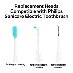 Compatible with Philips Sonicare Electric Toothbrush Replacement Brush Heads, Multifunctional Brush Head for 2100 4100 5100 6100